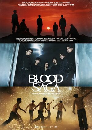『ENHYPEN WORLD TOUR 'BLOOD SAGA' IN JAPAN』ポスター（P）&（C）BELIFT LAB Inc.