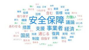 ユーザーローカルのAIテキストマイニングを利用して作成した高市早苗首相の所信表明演説の分析結果
