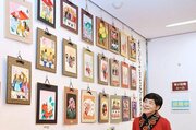春らしいひな人形にぬくもり　長岡市で3月4日まで折り紙作家の展示会、小国小児童の作品も