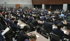 自民党の有志議員が設立した「国力研究会」の初会合=2026年5月21日午後、国会