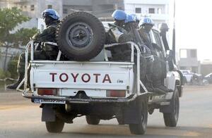 　２０１６年１１月、南スーダンの首都ジュバで活動するＵＮＭＩＳＳ部隊（共同）