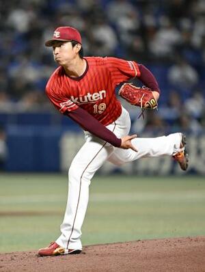 　７回５安打３失点と好投した楽天・荘司＝バンテリンドーム