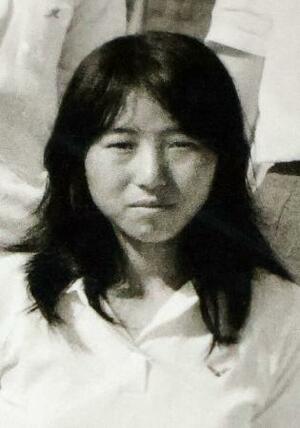 安福久美子容疑者(高校の卒業アルバムから)