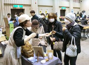 多くの来場者でにぎわった「お雛dollふぇすてぃばる」=佐渡市小木町