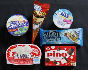アイス大手6社の代表商品