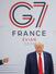 G7サミットの最終日の討議に臨むトランプ米大統領=17日、フランス東部エビアン(ロイター=共同)