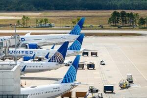 　米テキサス州ヒューストンのジョージ・ブッシュ・インターコンチネンタル空港（ゲッティ＝共同）