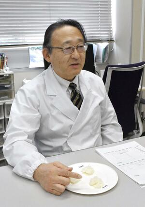 新米と古米の違いについて語る新潟大の三ツ井敏明特任教授