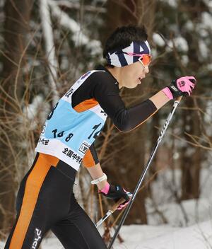 男子5キロクラシカル 準優勝の相崎基(十日町吉田)