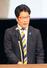 シンポジウムで拉致問題の解決を訴える横田拓也さん=12月14日、東京都千代田区