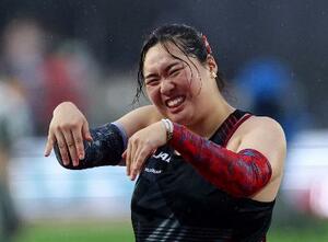 　陸上のダイヤモンドリーグ女子やり投げで、最下位の１０位に終わった北口榛花＝２０日、ローザンヌ（ロイター＝共同）