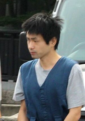 喜納尚吾被告=2014年8月1日、新発田署