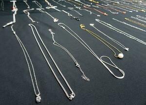 国民生活センターが金属アレルギーの危険性を調べる試験に使った市販品のネックレス