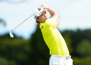 　最終日、通算１３アンダーで４位の木下稜介＝ロイヤル・オークランドアンドグレンジ（共同）