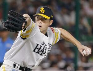 7回2失点で11勝目を挙げたソフトバンク・大関=みずほペイペイドーム
