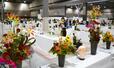 技能五輪全国大会のフラワー装飾競技=愛知県常滑市