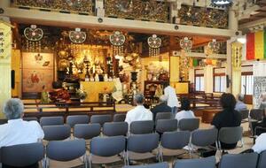 北海道函館空襲80年の慰霊祭=14日午後、函館市