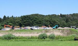 太平電業のバイオマス発電施設建設予定地=村上市