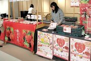 新発田の越後姫、召し上がれ♡新潟駅ビルに生イチゴやスイーツずらり　甘～い香りで通行人引きつける