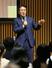 ジャーナリズムについて語る大越健介さん=2月10日、新潟市中央区