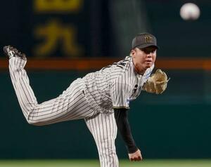 ヤクルト戦に先発した阪神・村上=甲子園