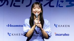 自身の「汗」エピソードを笑顔で語る山之内すず （C）ORICON NewS inc.