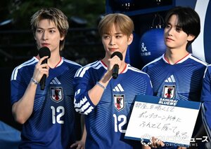 『SAMURAI BLUE祭 点灯式』に登壇したJI BLUE(C)ORICON NewS inc.