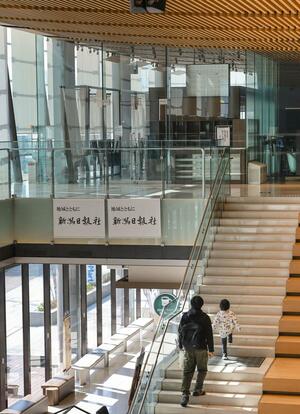 保盛軒が出店を予定する区画＝３日、新潟市中央区