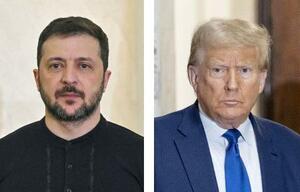 　ウクライナのゼレンスキー大統領（左）、トランプ米大統領（いずれもゲッティ＝共同）