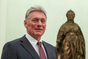 ロシアのペスコフ大統領報道官=13日、モスクワ(タス=共同)